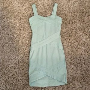 Teal bandage dress